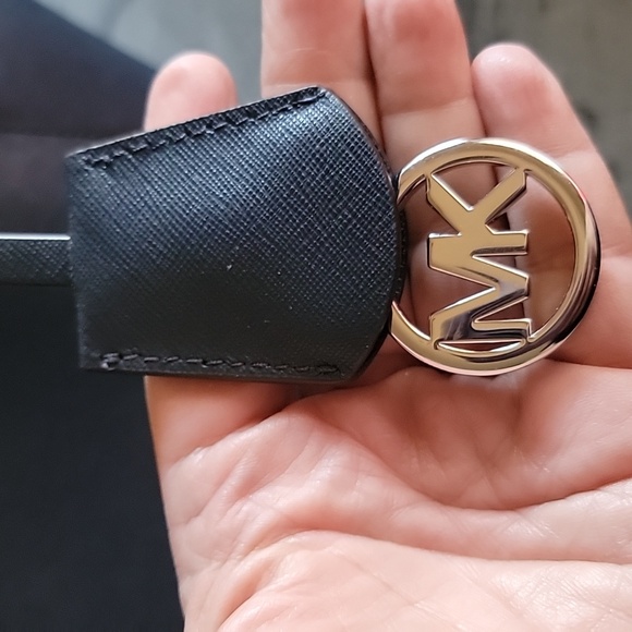 MICHAEL KORS Jet Set Large Saffiano Leather Shoulder Bag Navy Blue NWOT - Picture 3 of 16